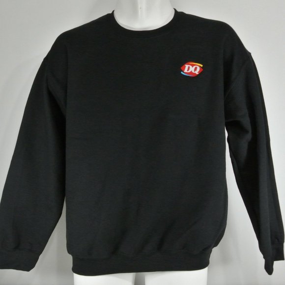 DAIRY QUEEN Black Sweatshirt Employee Uniform Shirt Size M Medium - Picture 6 of 10